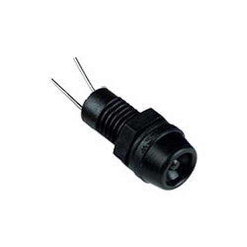 Waterproof M8 Panel Mount LED Connector with 6 in. Leads, Red