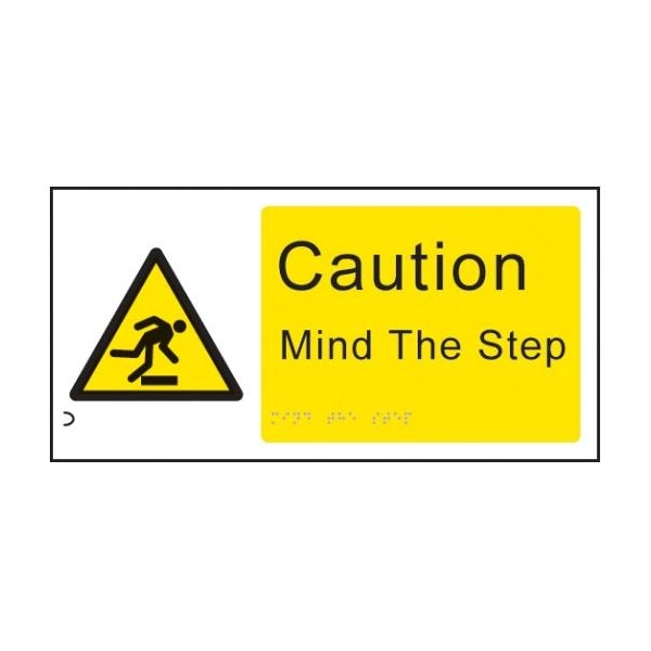 Braille - Caution Mind the Step