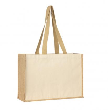 Brookland Eco Jute 10oz Canvas Tote  Natural E149904