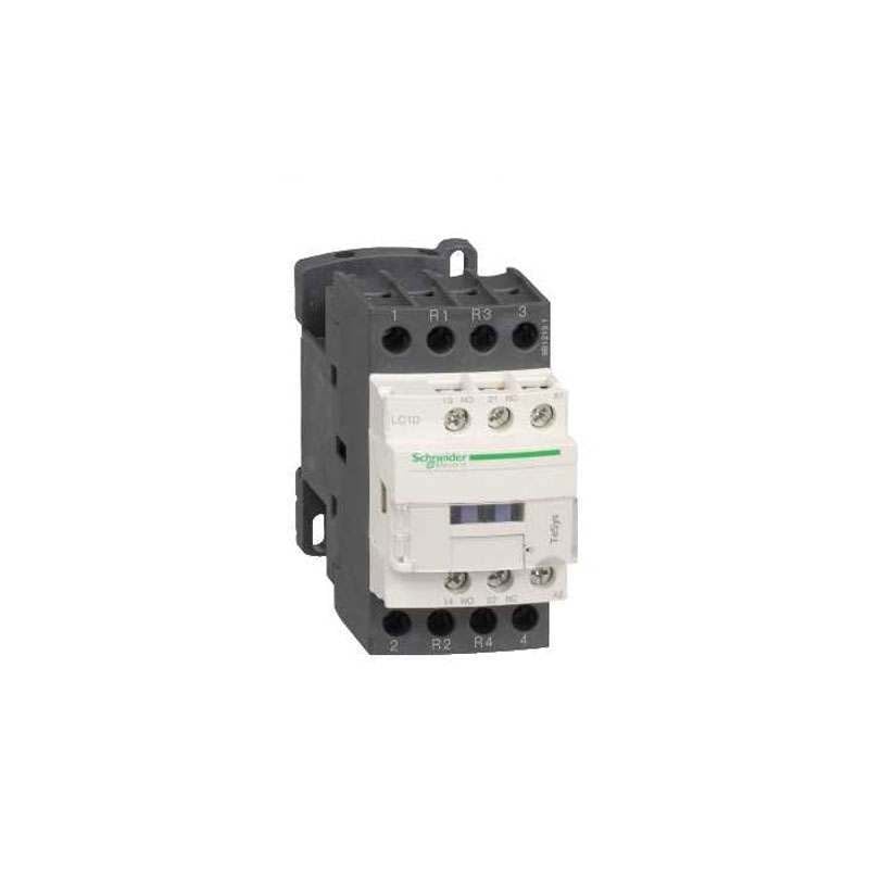 Schneider LC1D128N7 Contactor 25A Amp 415V AC Volt 4 Main Poles 2 N/O & 2 N/C With 1 N/O & 1 N/C Aux Contact Configuration
