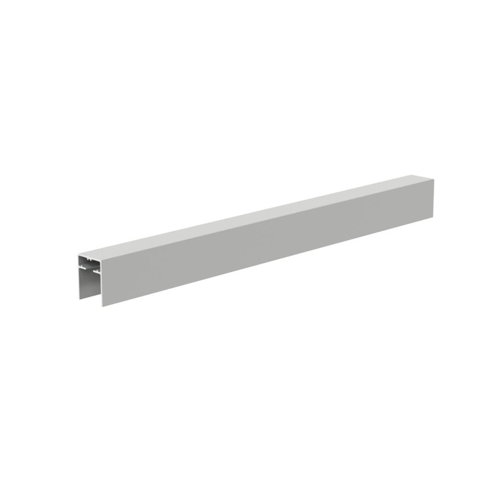 Aluminium 26.4x34mm U Channel 24 x 24mmSatin Anodised - 2.5m Long