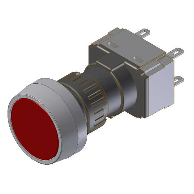 I003 - RED ELECTRIC PUSH BUTTON