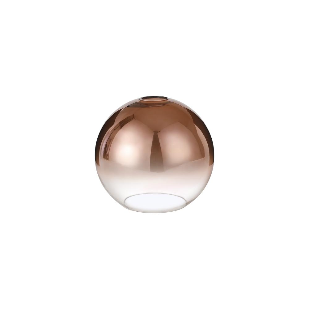 Luxuria Kennith 20cm Globe Glass (B) Copper Fade/Clear