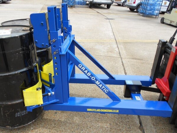 How Grab-O-Matic forklift truck drum handling equipment improves safety
