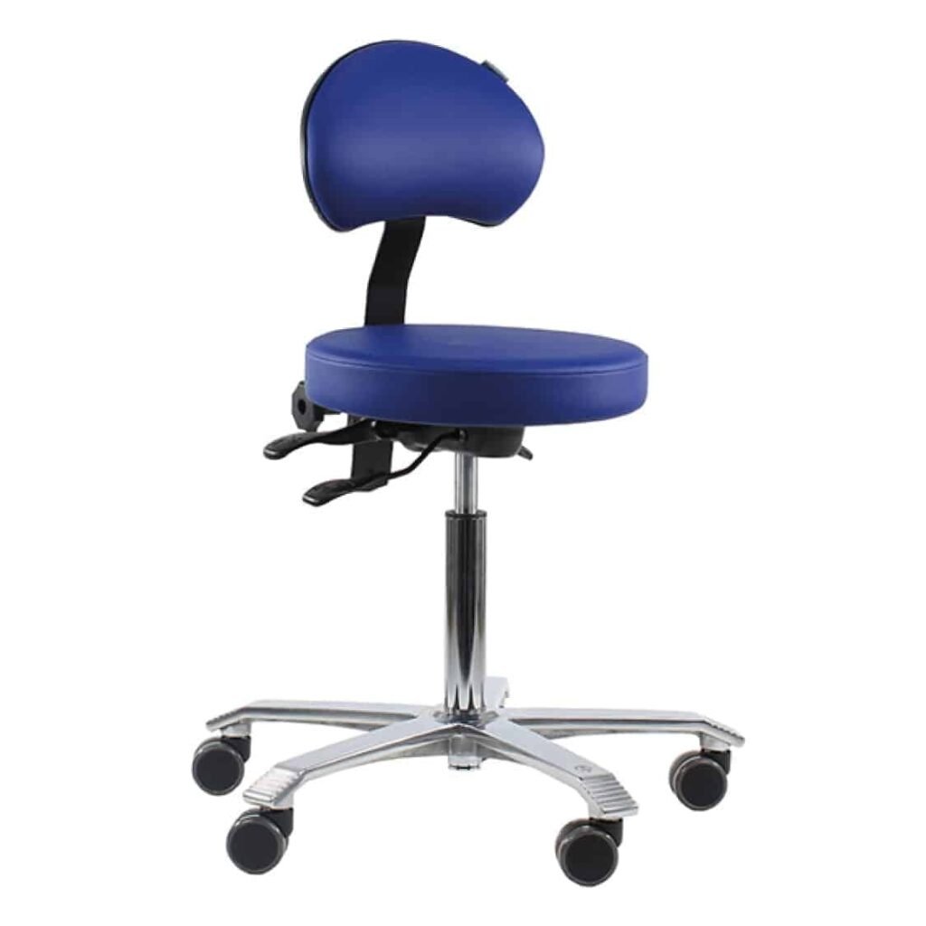 Medical Stool with Ergo Backrest