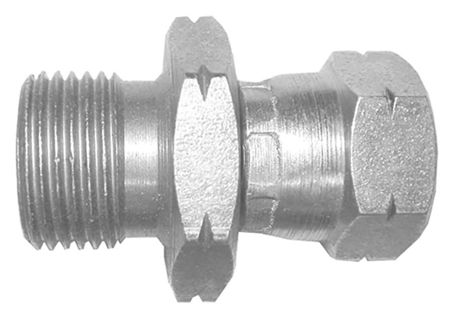 BURNETT & HILLMAN Straight Adaptor &#45; BSPP Male &#47; Metric Swivel Female