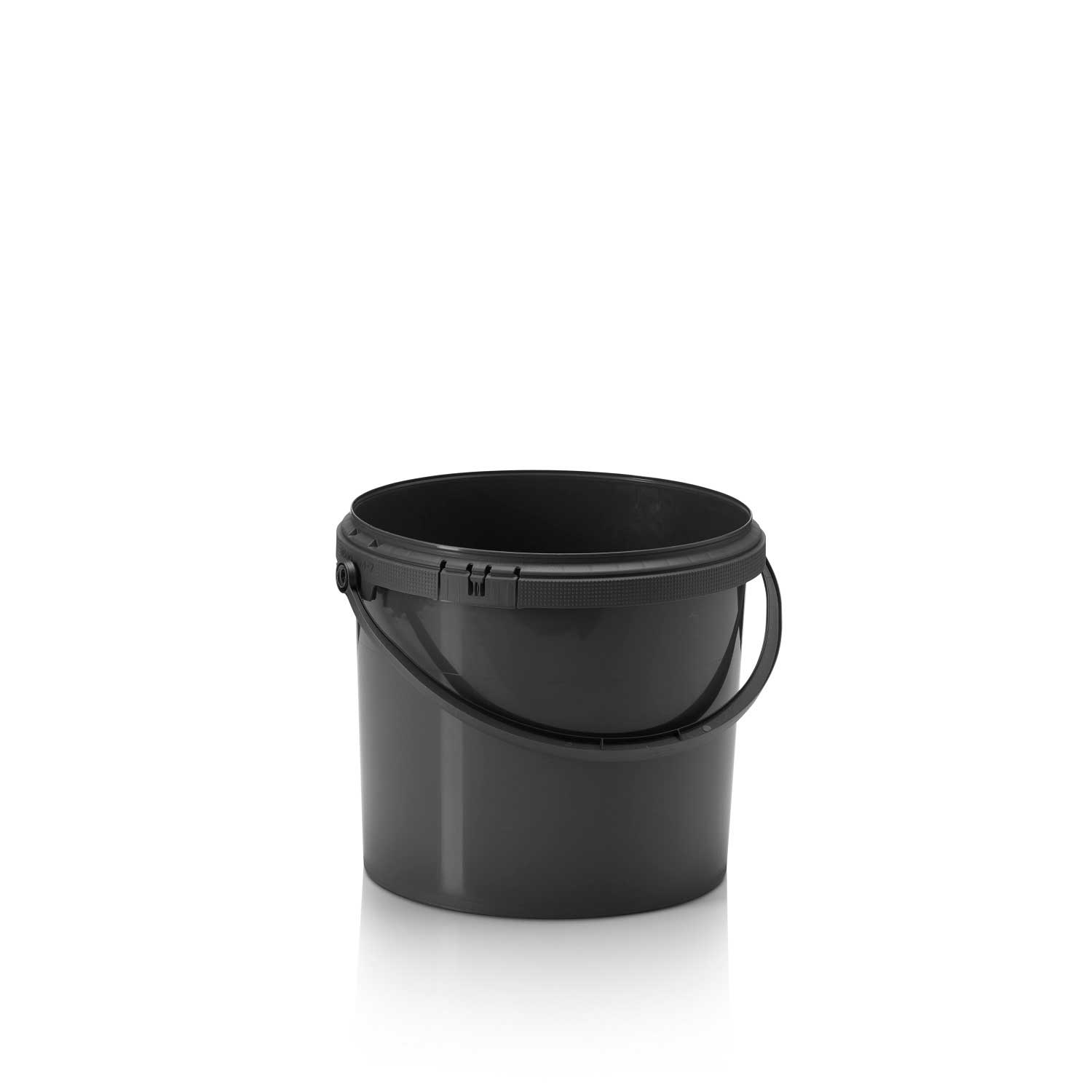 Stockists Of 5ltr Grey PP Tamper Evident Pail with Plastic Handle, 100&#37; Recycled