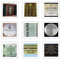 Bespoke Stainless Steel Engraved Commemorative And Memorial Plaques London