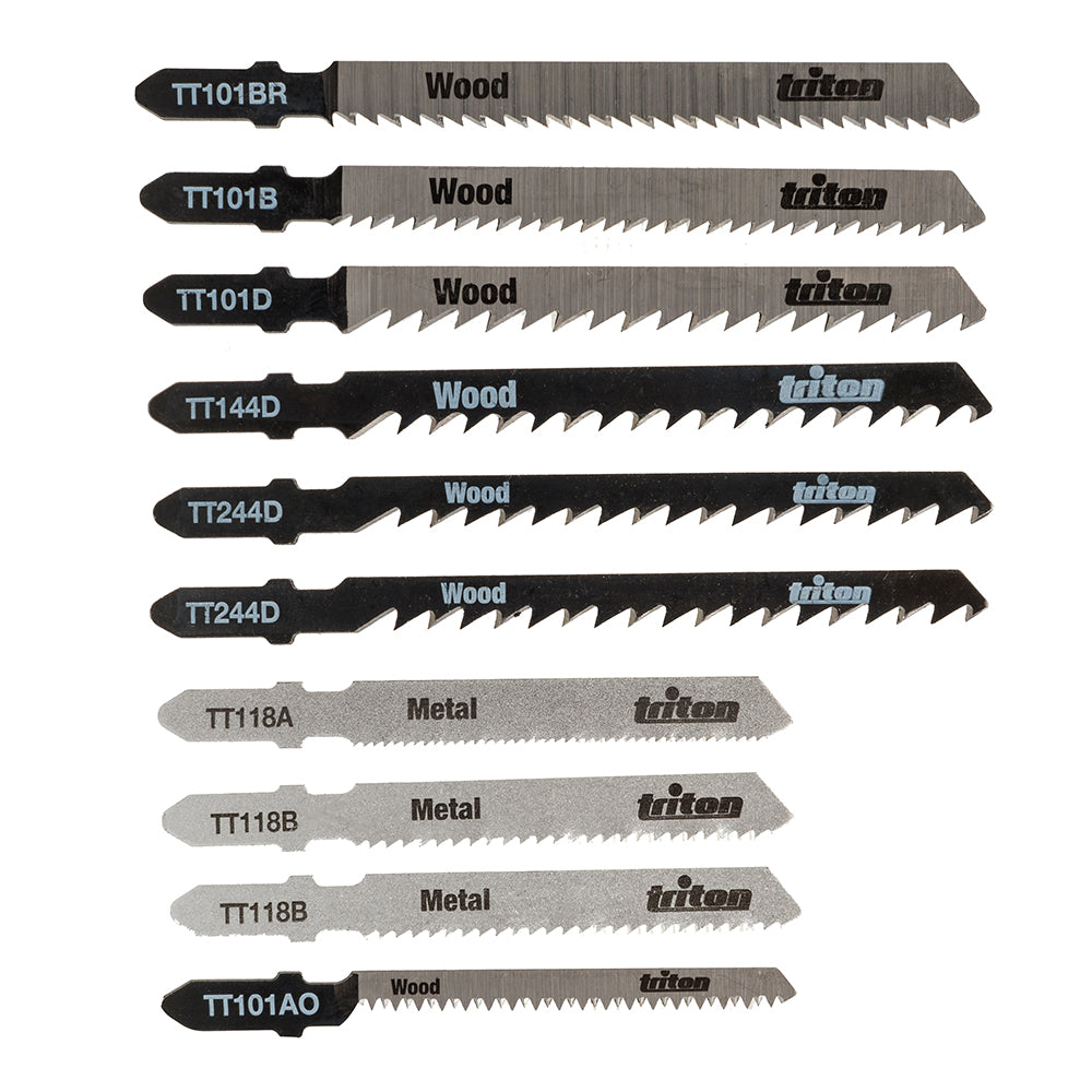 Triton Wood / Metal Jigsaw Blade Set 10pce