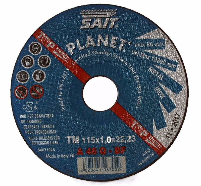 115 x 1 x 22.23 Sait Metal Cutting Disc