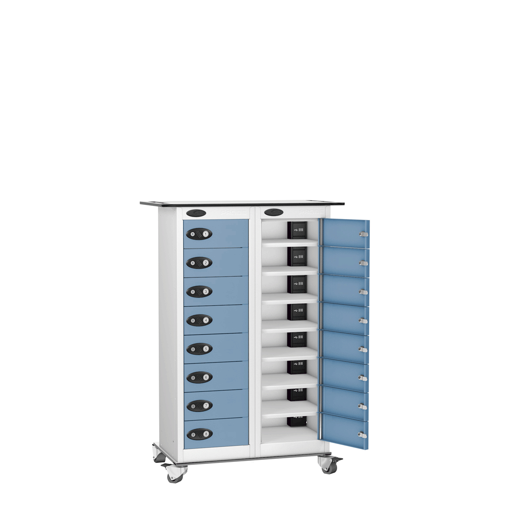 Powerbox by Probe 16 Compartment Tablet Trolley For Personal Effects