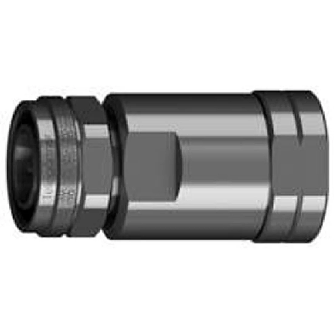 Telegartner J01440A0006 4.3-10 Straight Plug Clamp for 1/2" Flex Cable Screw Coupling