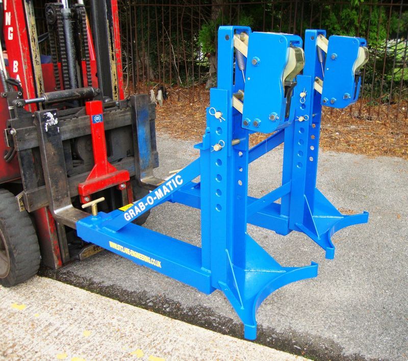 Forklift Mounted Drum Gripper For Plastic Drums