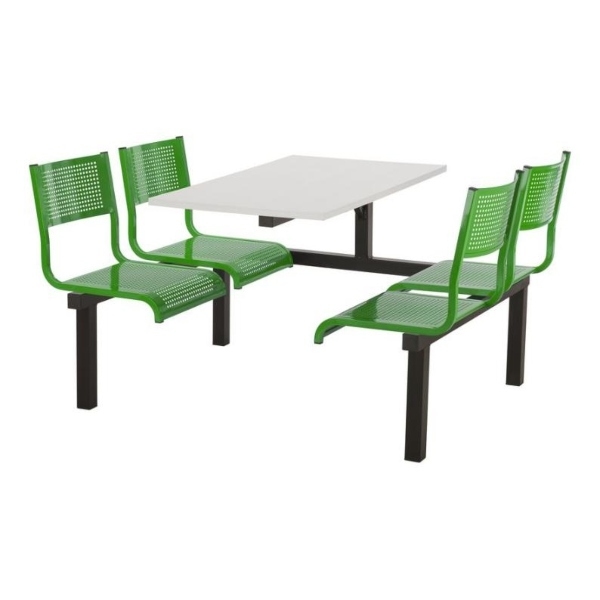 CU93 - 4-Seater Barrett Canteen Unit - 1 Way Access, Green, White