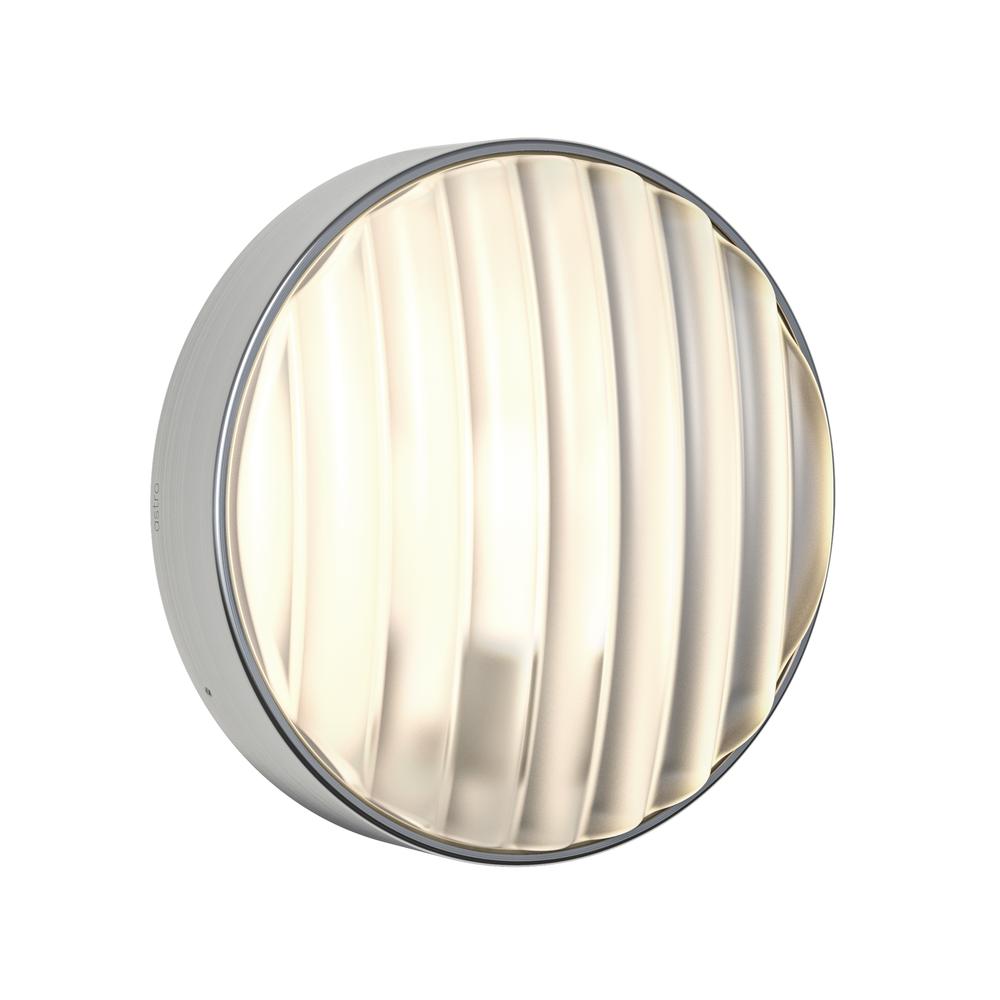 Astro Montreal Round 300 Brushed Stainless Steel Wall Light