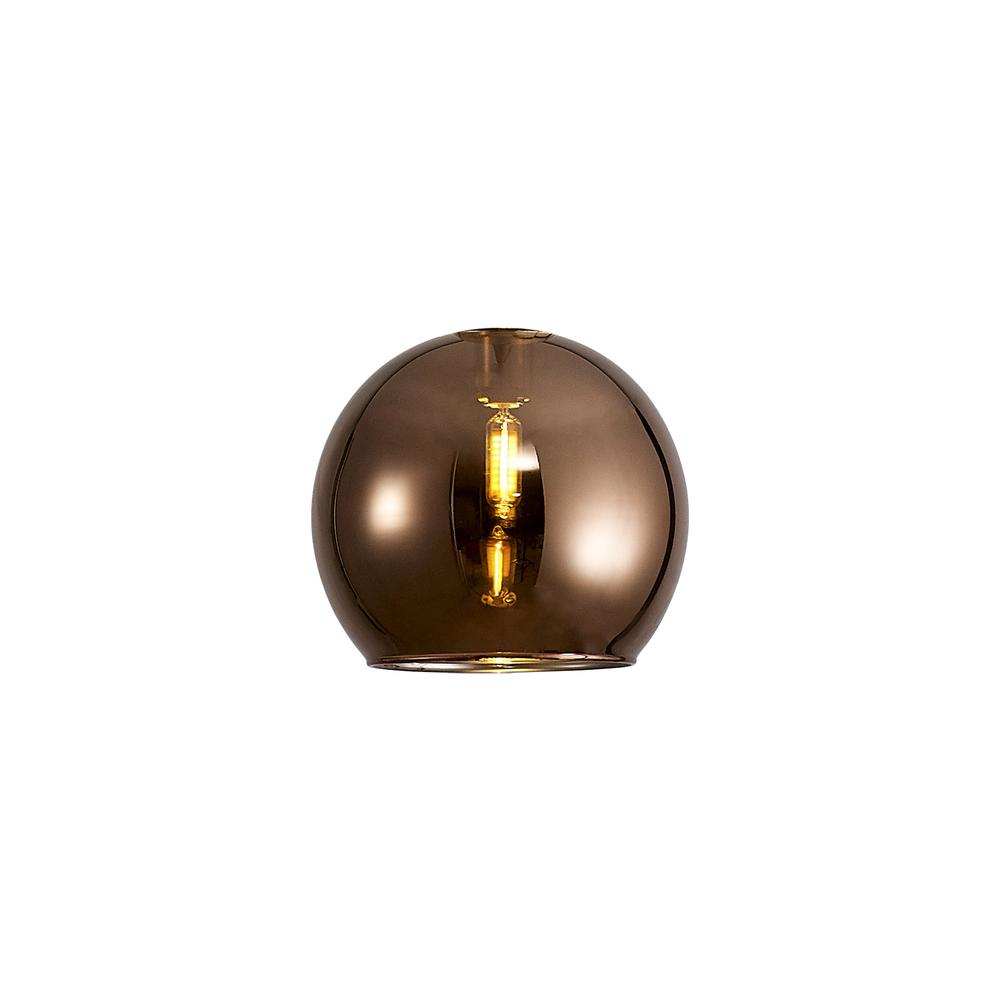 Luxuria Apex 140mm Open Mouth (F) Round Copper Globe Glass Shade