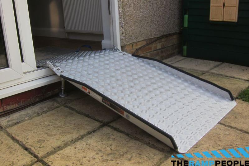 Adjustable Threshold Ramp (2ft - 8ft) with Entry Plate Kit