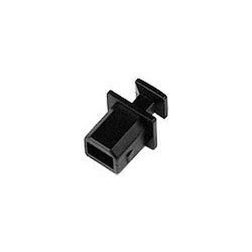 USB Type B Female Dust Cover, Black, 100-Pack