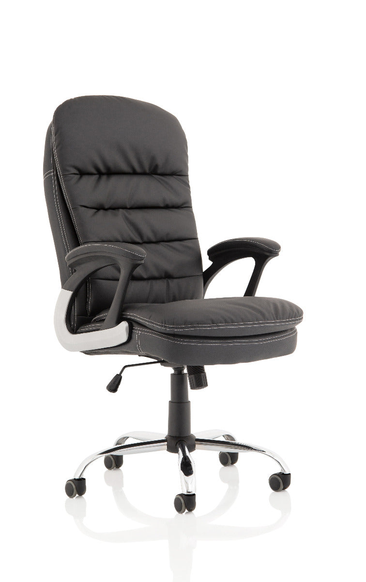 Providers Of Ontario Black Faux Leather Office Chair Huddersfield