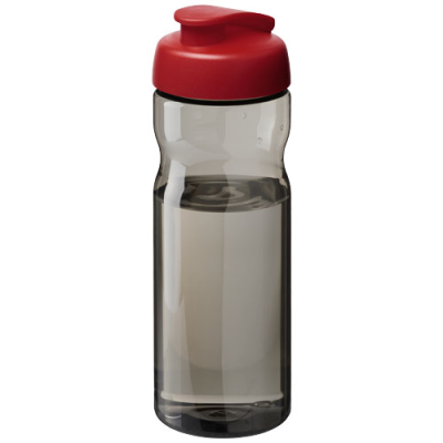 H2O ACTIVE® ECO BASE 650 ML FLIP LID SPORTS BOTTLE in Charcoal & Red.