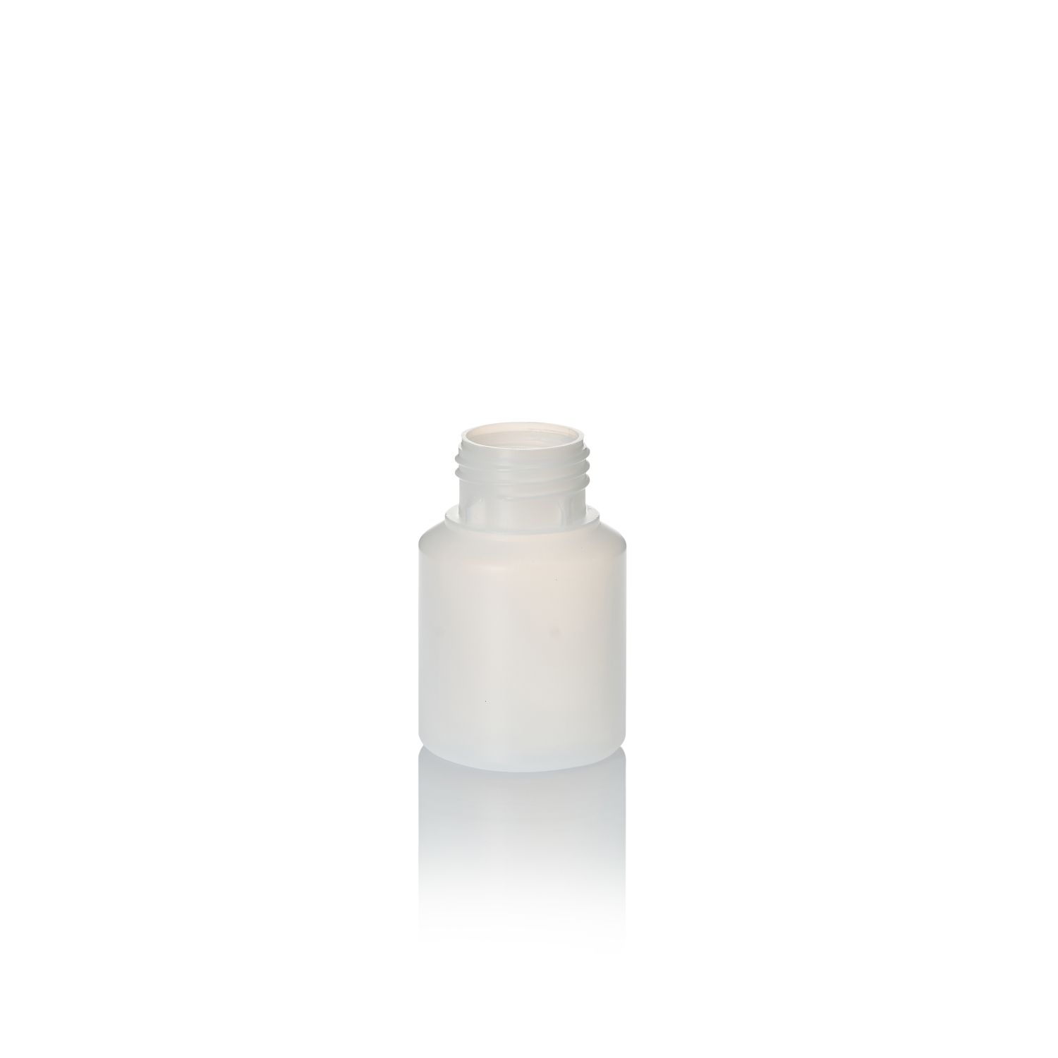 125ml Natural HDPE Wide Neck Cylindrical Bottle