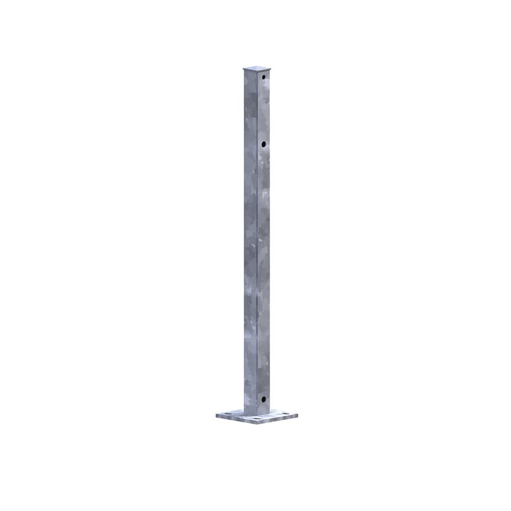 1500mm High Bolt Down Post - 60x60mm -Galvanised - No Cleats & Fittings