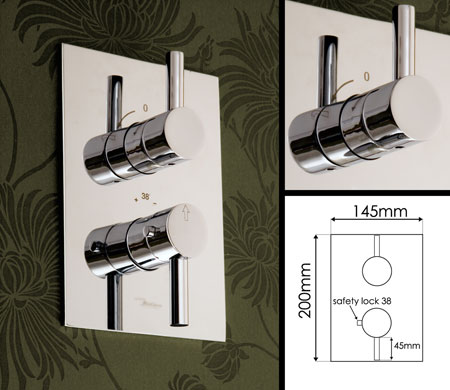 2 Function Thermostatic Shower Valve (47R)