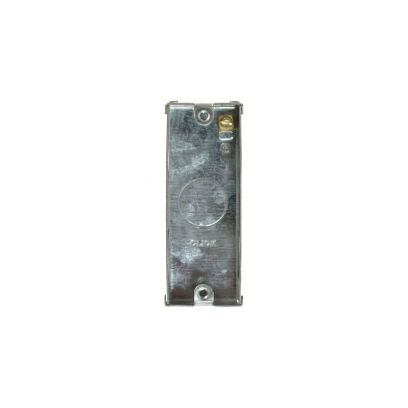 Click 1 Gang Architrave 25mm Deep Galvanised Steel K.O. Box