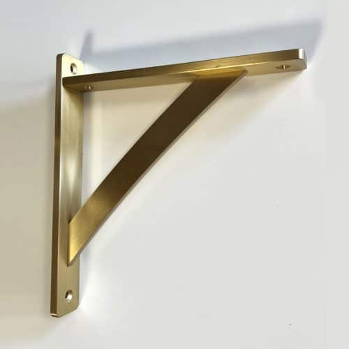 Solid brass shelf bracket