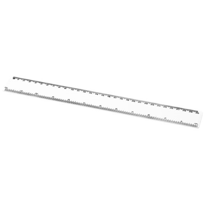 REFARI 30 CM RECYCLED PLASTIC RULER in White.