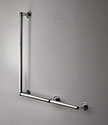 Classic Chrome L-Shaped Grab Bar (150L)