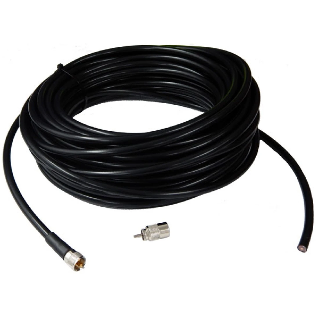 10 METRE HAM RADIO DROP CABLE KIT UHF SOLDER TWIST ON CONNECTOR RG213