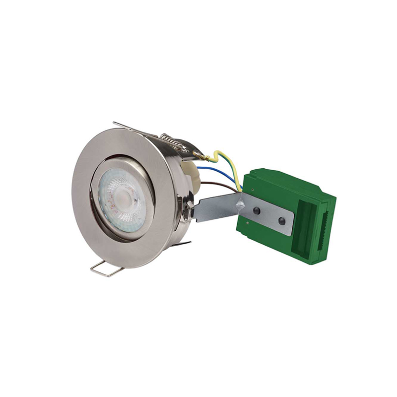 Bell Firestay Protector Open Back Non-Integrated Centre Tilt GU10 Downlight Satin