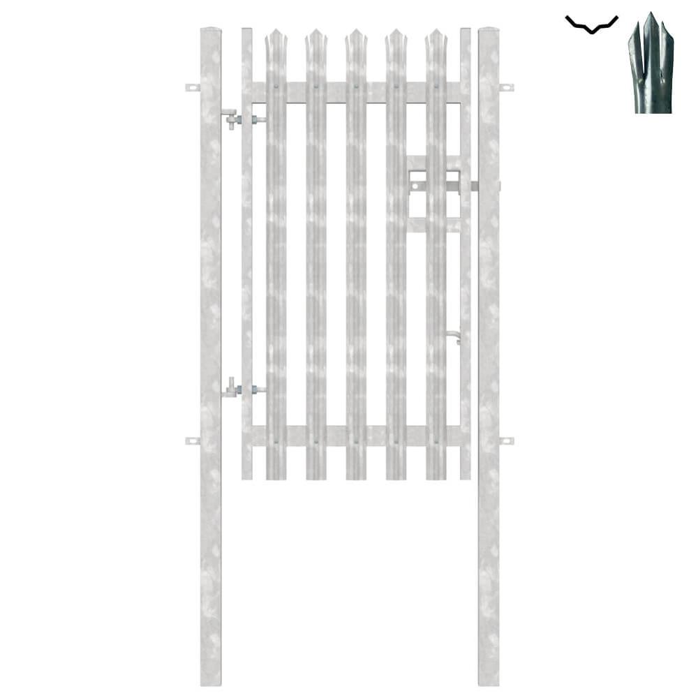 Single Leaf Gate & Post H 1.8m x 1mTriple Pointed 'D' Section 3.0mm
