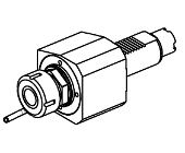 Radial rear-set single tool holder
