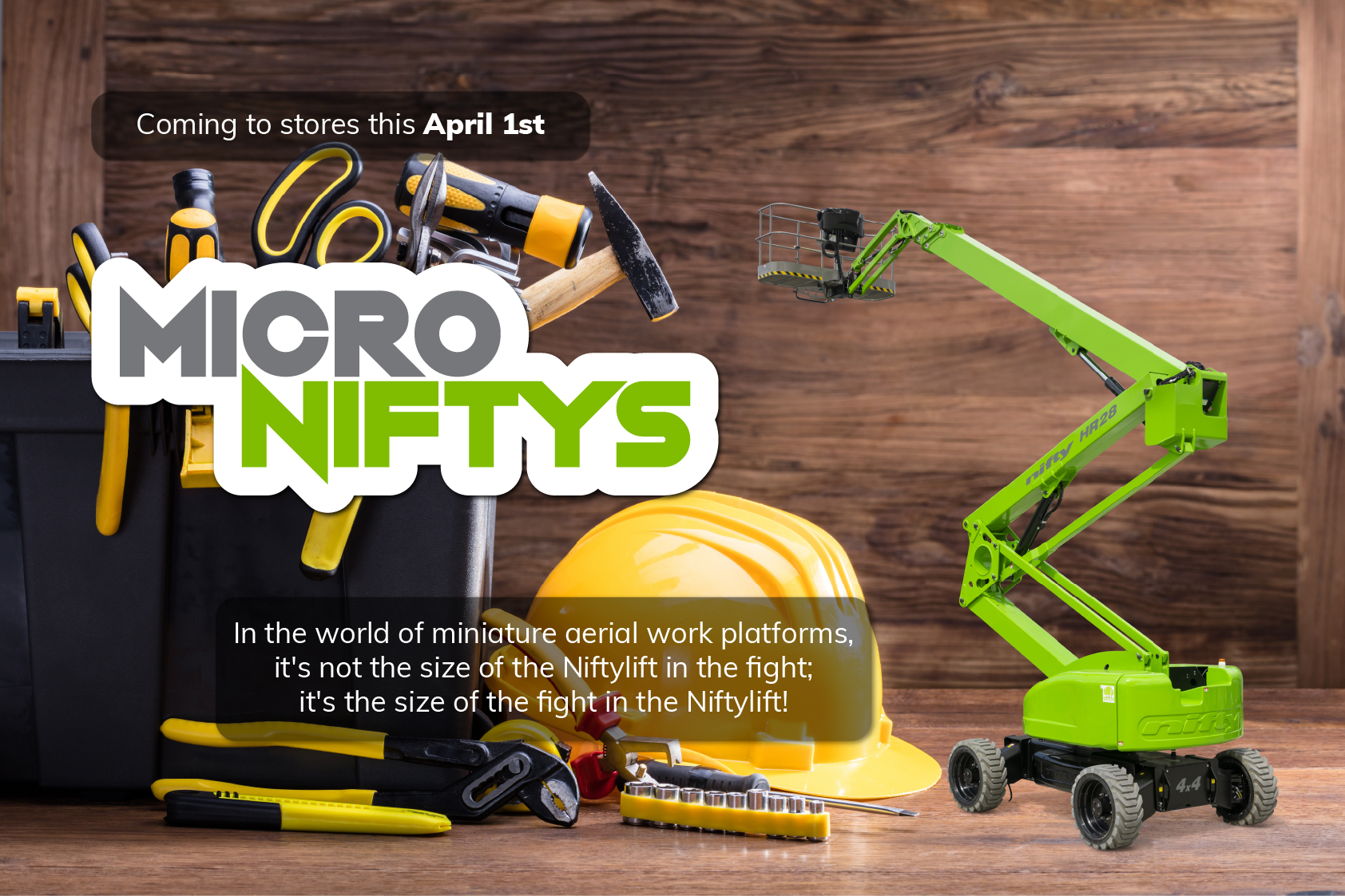 Introducing "MicroNiftys" from Niftylift - Powered by Pym Particles!