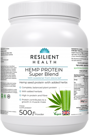 Hemp seed protein powder