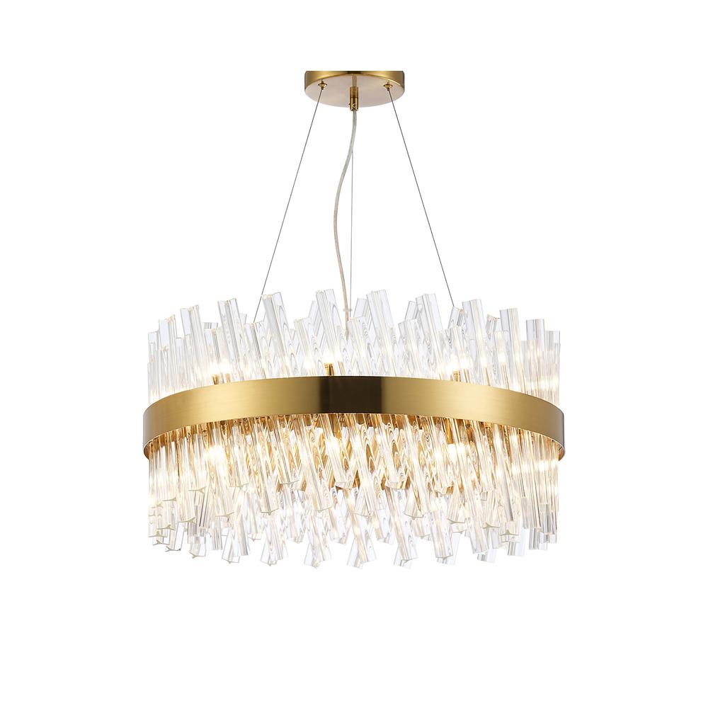 Luxuria Sylph 60cm 18 Light G9 Pendant Round Brass / Clear