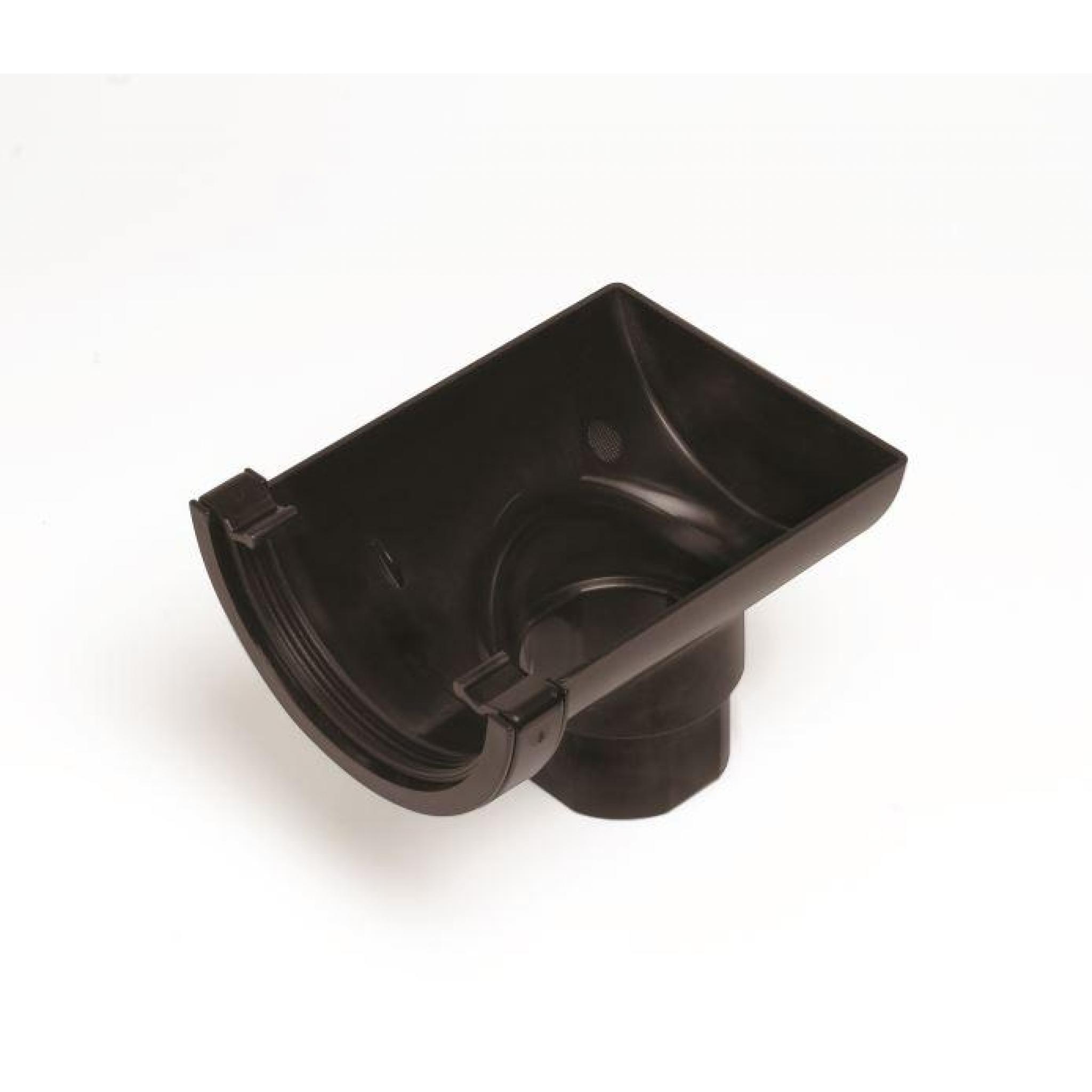 Black Round Gutter Stop End Outlet