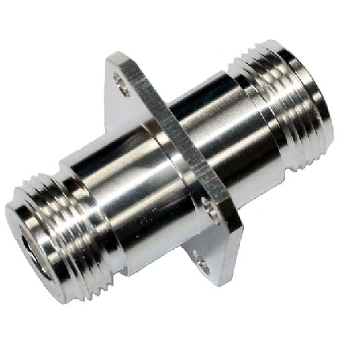 NPAJJA50SS N Flange Mount Jack to Jack Adaptor SILVER PLATED NSN 5935-99-948-7956