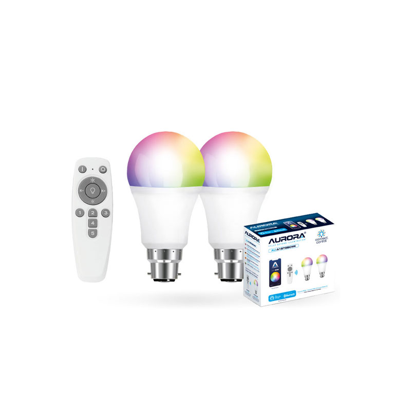 Aurora AOne 8W RGBCX GLS B22 LED Lamp Bluetooth Smart Kit