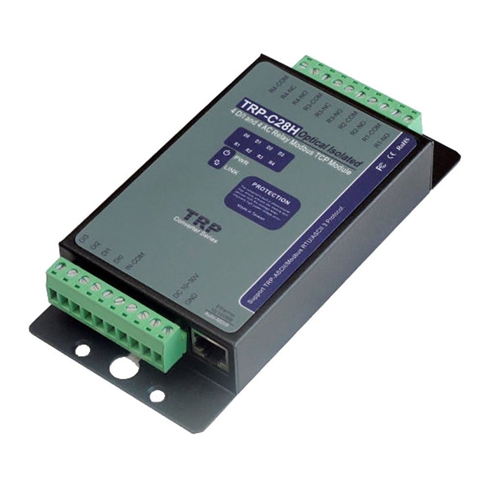 Trycom TRP-C28H ModBus TCP to 4-IP and 4 AC relay Interface