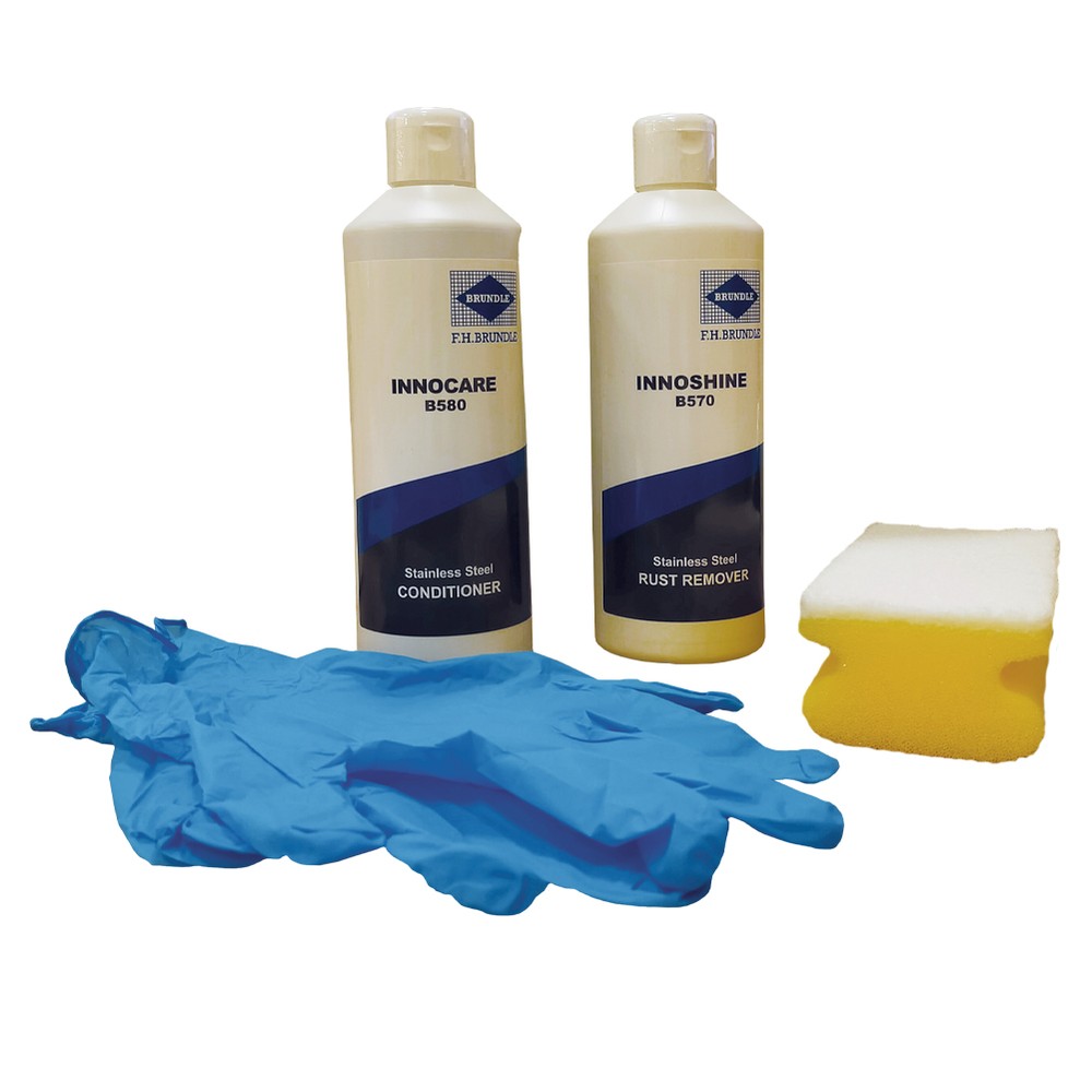 Abrasive Free Stainless Steel Cleaner and Protector Kit - 2 x 500ml bottles