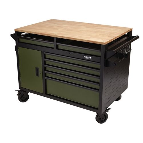 Draper Multi-Functional Workbench Roller Tool Cabinet 14 Drawer 48" In Green
