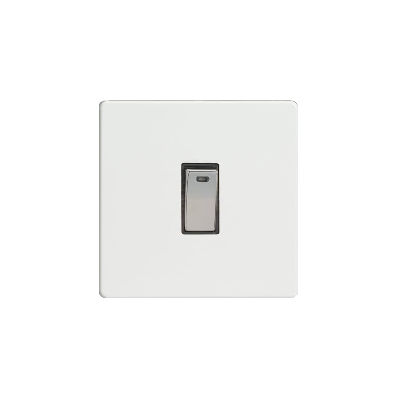 Varilight Screw Less 20A DP Switch + Neon Premium White
