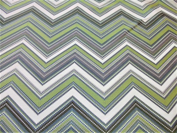 Herringbone pattern cut fabric, green, by the metre 140cm wide