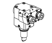 Axial geared-up 1:2 driven tool H&#61;72mm