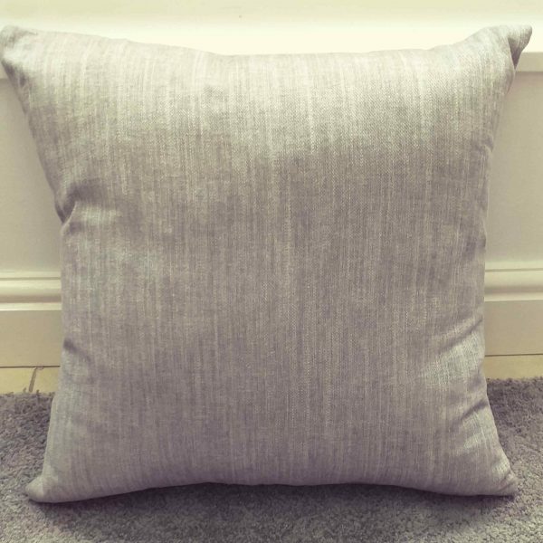 Grey Linen Look Scatter Cushion or Cover. Sizes 16 to 24&#34;