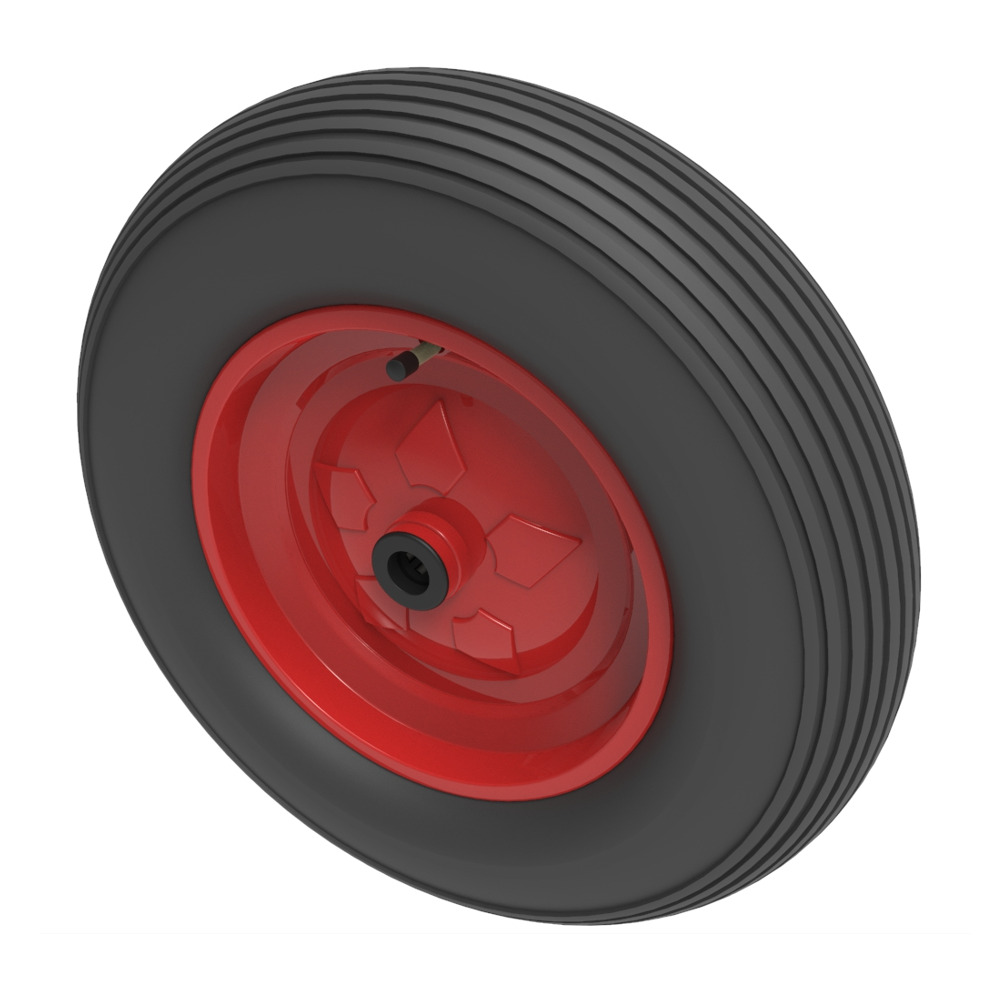 Pneumatic 400mm Roller Bearing Wheel 200kg Load