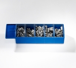 0.50 - 2.50 Blue Slide Box 5 for Wire End Sleeves